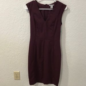 Burgundy dress